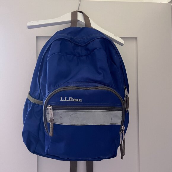 LL Bean Kids Blue School Backpack - Picture 5 of 9